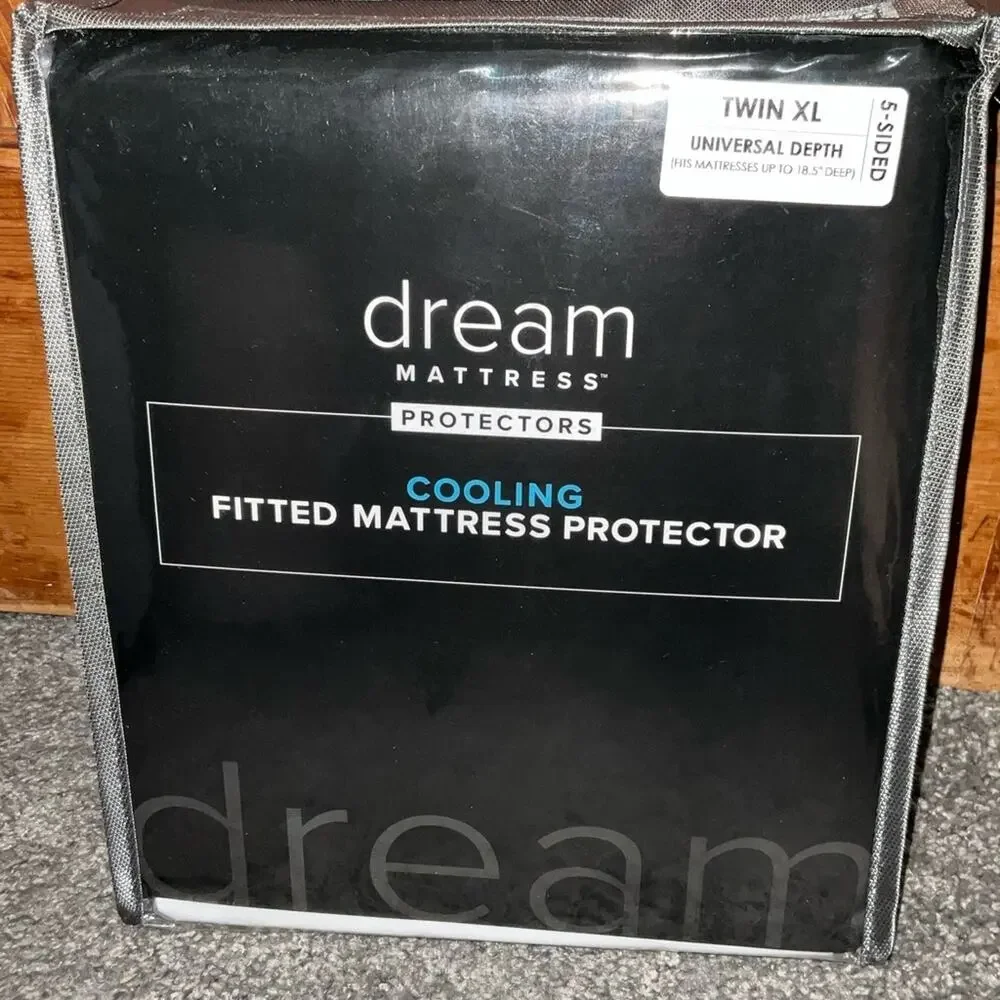 Dream Cooling Mattress Protector Twin XL Split King Waterproof Dorm Bed NIP